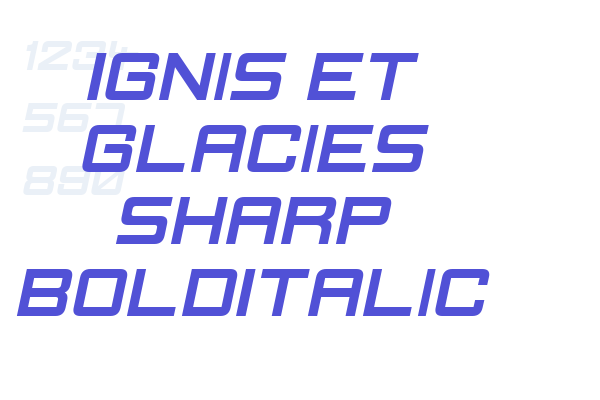 Ignis et Glacies Sharp BoldItalic