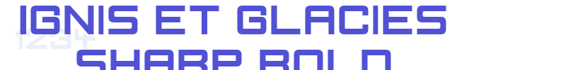 Ignis et Glacies Sharp Bold-font
