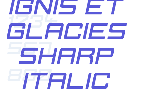 Ignis et Glacies Sharp Italic Font Download