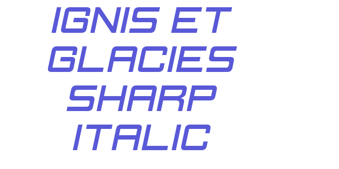 Ignis et Glacies Sharp Italic Font Download