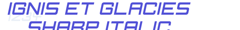 Ignis et Glacies Sharp Italic-font