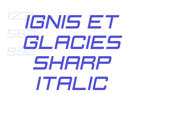 Ignis et Glacies Sharp Italic