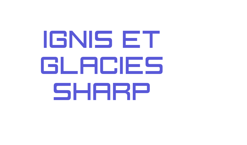 Ignis et Glacies Sharp Font