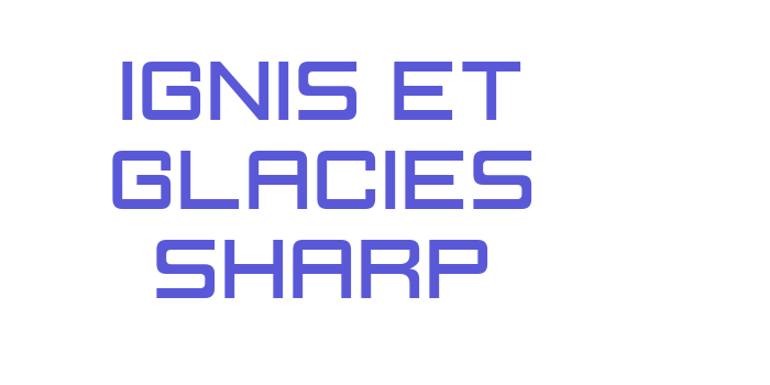 Ignis et Glacies Sharp Font Download