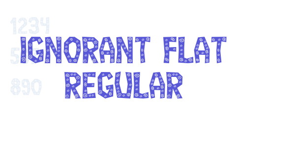 Ignorant Flat Regular font free