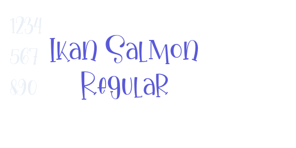 Ikan Salmon Regular font free