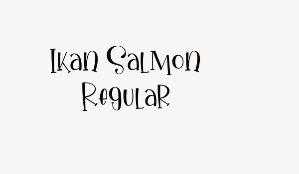 Ikan Salmon Regular Font