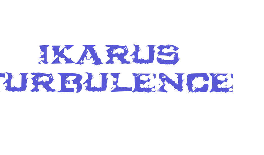 Ikarus Turbulence Font