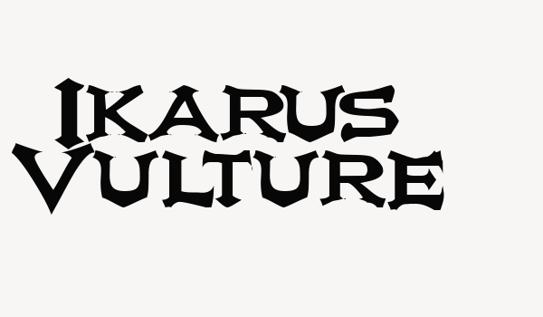 Ikarus Vulture Font