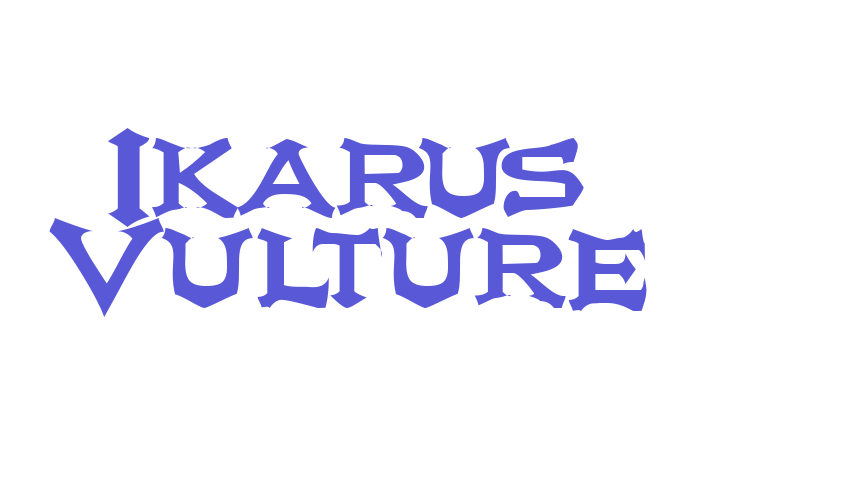 Ikarus Vulture Font