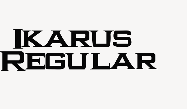 Ikarus  Regular Font