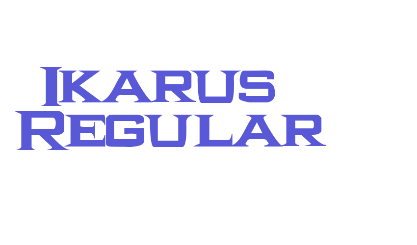 Ikarus  Regular Font