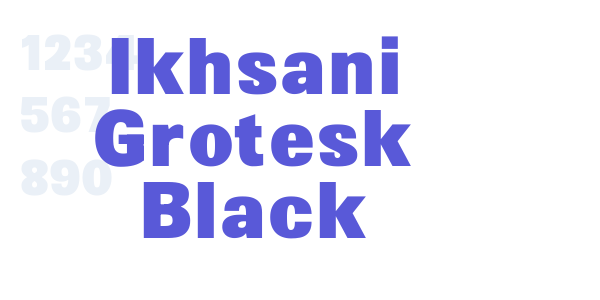 Ikhsani Grotesk Black font free