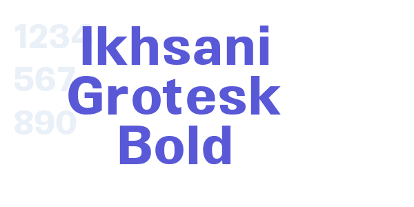 Ikhsani Grotesk Bold font free