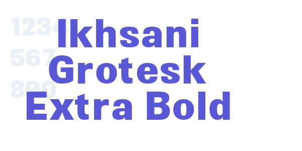 Ikhsani Grotesk Extra Bold font free