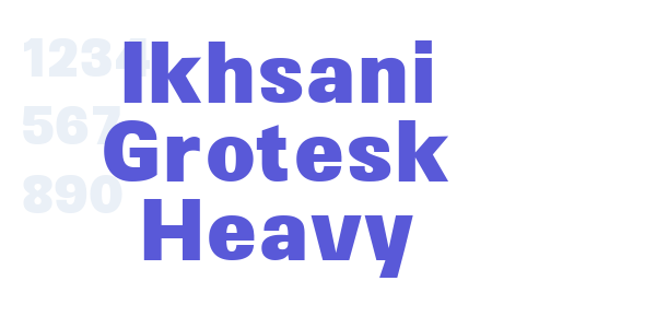 Ikhsani Grotesk Heavy font free