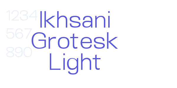 Ikhsani Grotesk Light font free