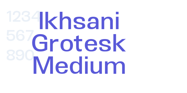 Ikhsani Grotesk Medium font free