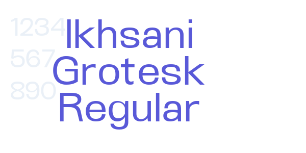 Ikhsani Grotesk Regular font free