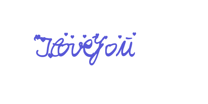 Iloveyou Font Download