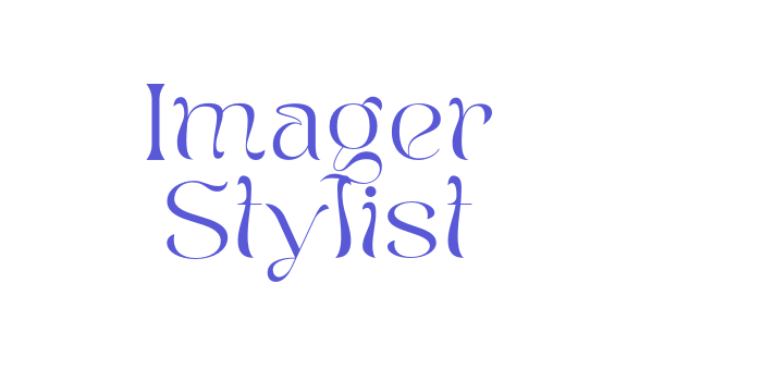 Imager Stylist Font