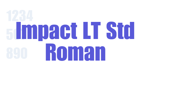 Impact LT Std Roman font free