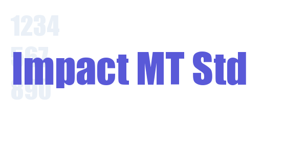 Impact MT Std font free