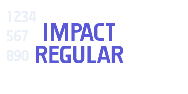 Impact Regular font free