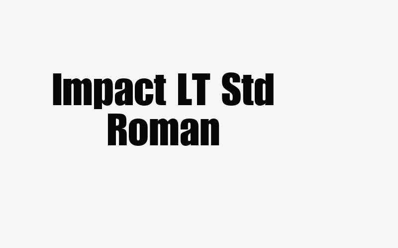 Impact LT Std Roman Font