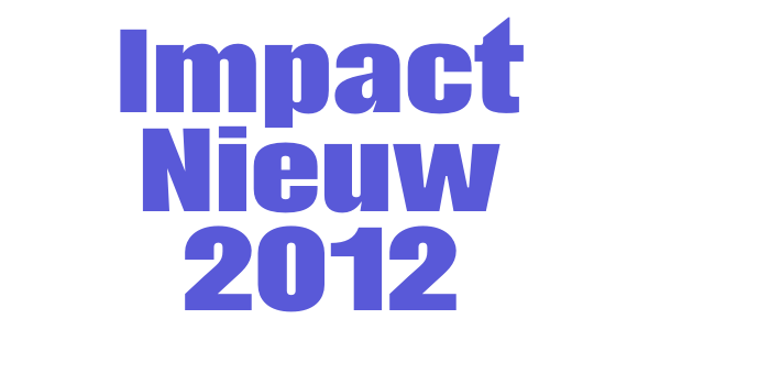 Impact Nieuw 2012 Font