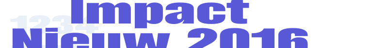 Impact Nieuw 2016 font