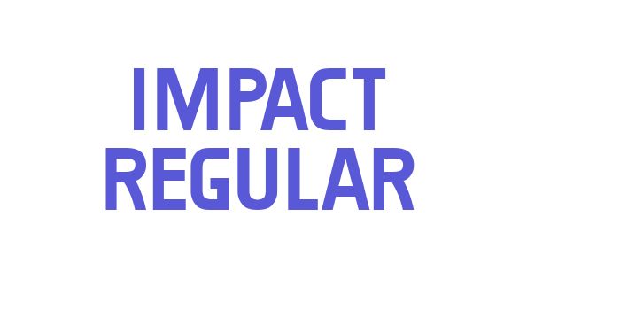 Impact Regular Font