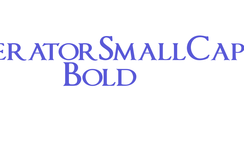 ImperatorSmallCaps Bold Font Download