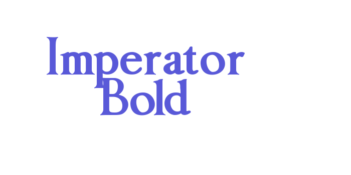 Imperator Bold Font Download