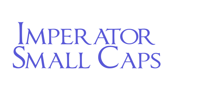 Imperator Small Caps Font Download