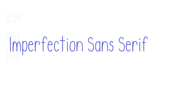 Imperfection Sans Serif font free