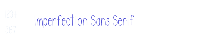 Imperfection Sans Serif-related font
