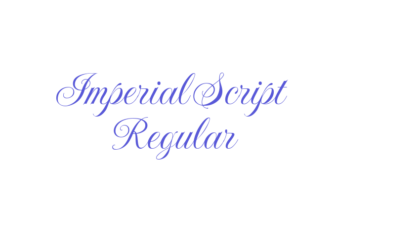 Imperial Script Regular Font Download