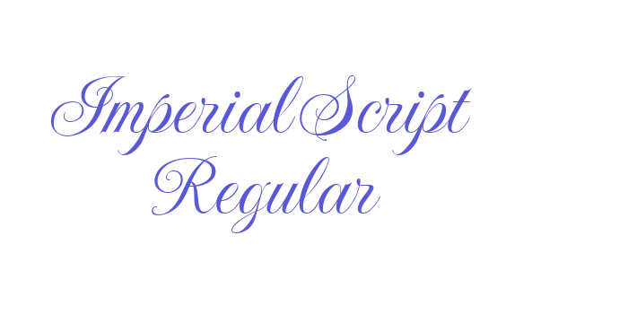 Imperial Script Regular Font