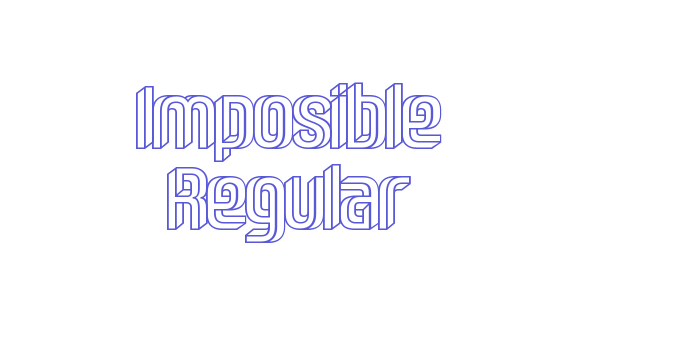 Imposible Regular Font Download