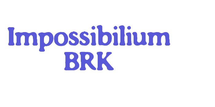 Impossibilium BRK Font Download