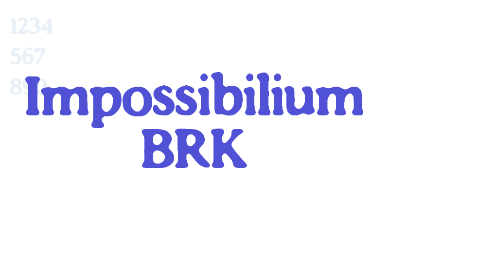 Impossibilium BRK-font-download