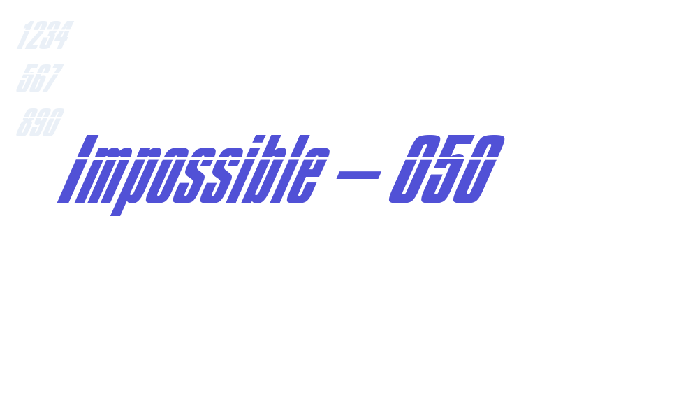 Impossible – 050-font-download