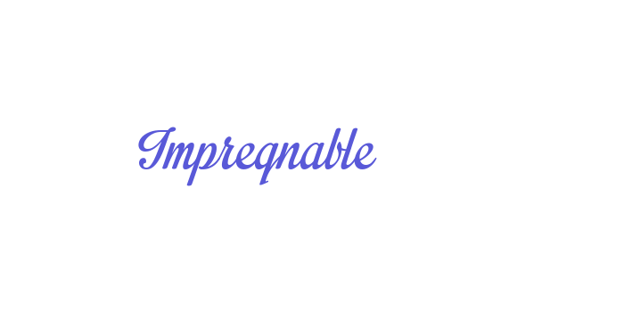 Impregnable Font Download