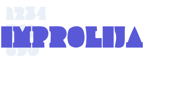 Improlija font