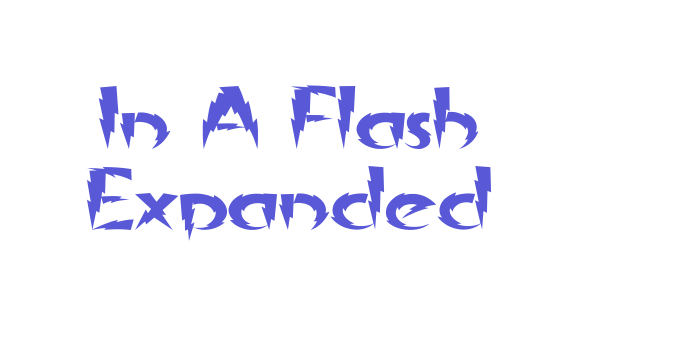 In A Flash Expanded Font Download