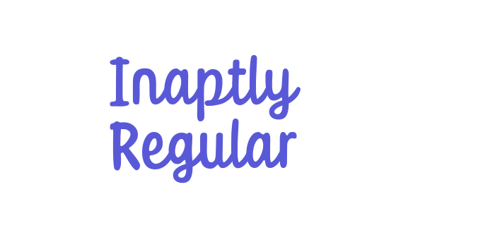 Inaptly Regular Font