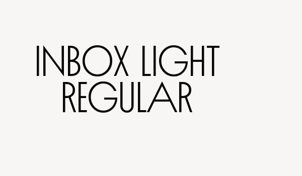 Inbox Light Regular Font