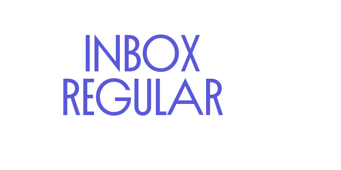 Inbox Regular Font