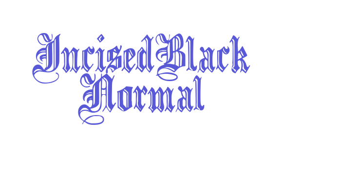 IncisedBlack Normal Font Download